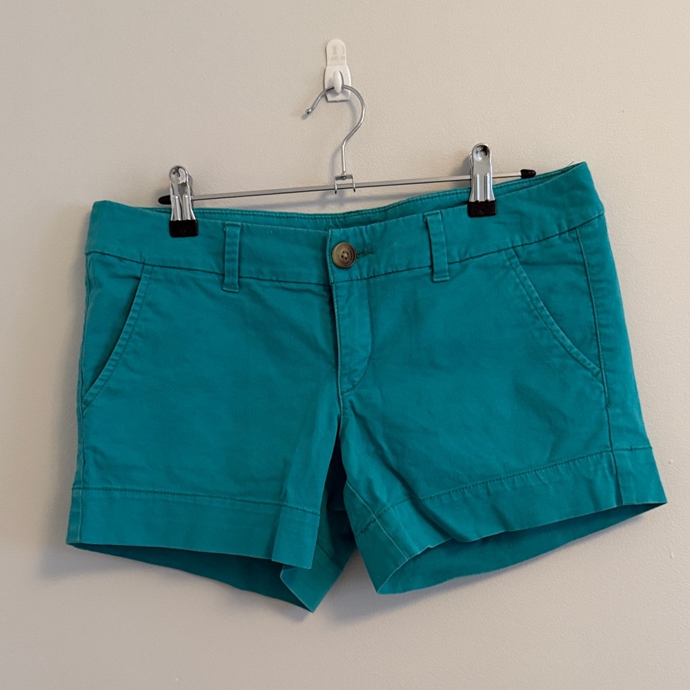 American Eagle Outfitters Teal Bermuda Shorts